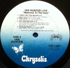 Ian Hunter - Welcome To The Club - Live (Vinyl) (2 LP) Image