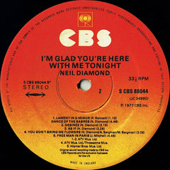 Neil Diamond - I'm Glad You're Here With Me Tonight (Vinyl)
