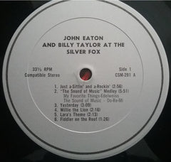 Johnny Eaton, Billy Taylor, Jr. - At the Silver Fox (Vinyl)
