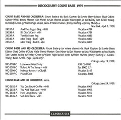 Count Basie Orchestra - 1939 Vol. 2 (CD) Image