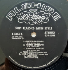 101 Strings - "Pop" Classics Latin Style (Vinyl) Image