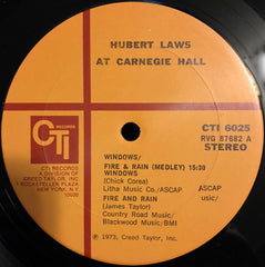 Hubert Laws - Carnegie Hall (Vinyl) Image