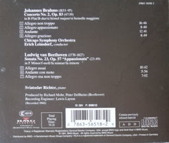 Johannes Brahms, Ludwig van Beethoven - Sviatoslav Richter, Erich Leinsdorf, Chicago Symphony Orchestra, The - Piano Concerto No.2 / Piano Sonata No.23 "Appassionata" (CD)