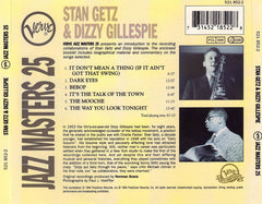 Stan Getz & Dizzy Gillespie - Verve Jazz Masters 25 (CD) Image