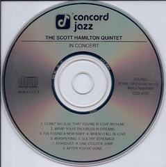 Scott Hamilton Quintet, The - In Concert (CD) Image