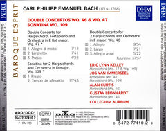 Carl Philipp Emanuel Bach - Collegium Aureum - Double Concertos, Wq 46 & 47 • Sonatina, Wq 109 (CD)