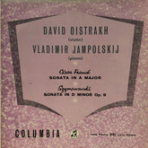 David Oistrach, Vladimir Yampolsky, César Franck / Karol Szymanowski - Sonata In A Major / Sonata In D Minor Op. 9 (Vinyl) Image