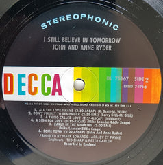 John & Anne Ryder - I Still Believe In Tomorrow (Vinyl)