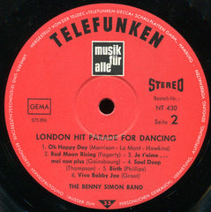 Benny Simon Band, The - London Hit Parade For Dancing (Vinyl)