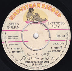 Faiyaz Khan (2) - Classical Songs (45-RPM)