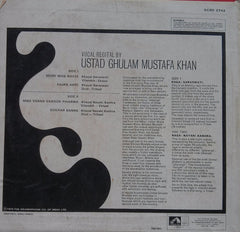 Ghulam Mustafa Khan - Khayal Saraswati / Nayaki Kanhra (Vinyl) Image