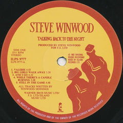 Steve Winwood - Talking Back To The Night (Vinyl) Image