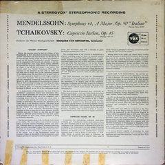 Felix Mendelssohn-Bartholdy / Pyotr Ilyich Tchaikovsky - Edouard Van Remoortel, Orchester Der Wiener Musikgesellschaft - Symphony No. 4 In A Major, Op. 90 "Italian" - Capriccio Italien, Op. 45 (Vinyl) Image