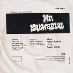 Rajesh Roshan, Anand Bakshi - Mr. Natwarlal (45-RPM)