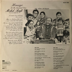 Mohammed Rafi - Homage To The Immortal Voice Mohd. Rafi (Dec 24,1924 - July 31,1980) (Vinyl)