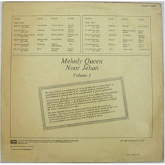 Noor Jehan - Melody Queen (Pride Of Performance) Volume 1 (Vinyl) Image