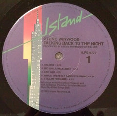 Steve Winwood - Talking Back To The Night (Vinyl) Image