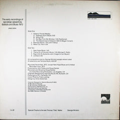 George Winston - Ballads And Blues 1972 (Vinyl) Image