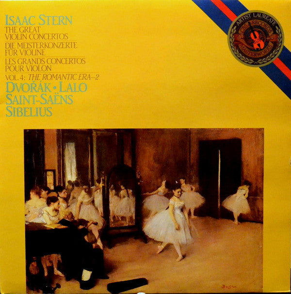 Isaac Stern - AntonÃn Dvořák ⦠Édouard Lalo, Camille Saint-Saëns, Jean Sibelius - The Great Violin Concertos, Volume 4: The Romantic Era-2 (Vinyl) (2 LP) Image