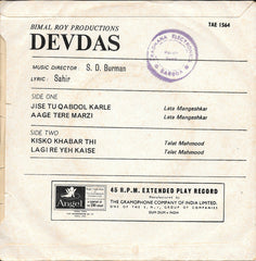 S. D. Burman, Sahir Ludhianvi - Devdas (45-RPM)