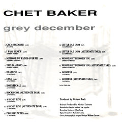 Chet Baker - Grey December (CD) Image