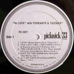 Ferrante & Teicher - In Love With Ferrante & Teicher (Vinyl) Image