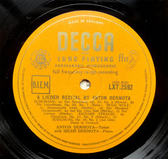 Anton Dermota, Robert Schumann, Hugo Wolf, Richard Strauss, Wolfgang Amadeus Mozart - Reicital (Vinyl) Image