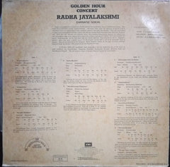 Radha Jayalakshmi - Golden Hour Concert (Vinyl) Image