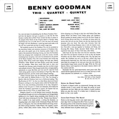 Benny Goodman Trio - Benny Goodman Quartet, The - Benny Goodman Quintet, The - Trio-Quartet-Quintet (Vinyl)