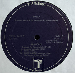 Francis Poulenc / Jacques Ibert / Eugène Bozza / Jean Françaix, Jean Casadesus / Dorian Quintet - Sextuor / 3 Pièces / Scherzo / Quintet (Vinyl) Image