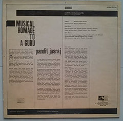 Pandit Jasraj - Musical Homage To A Guru (Vinyl)
