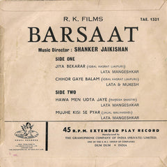 Shankar-Jaikishan - Barsaat (45-RPM) Image
