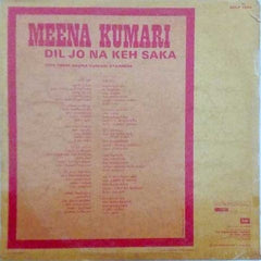 Various - Meena Kumari - Dil Jo Na Keh Saka (Vinyl) Image