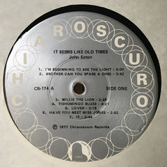 Johnny Eaton - It Seems Like Old Times (Vinyl)