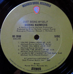 Dionne Warwick - Just Being Myself (Vinyl) Image