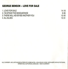 George Benson - Love For Sale (CD) Image