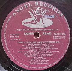Lata Mangeshkar - From Lata With Love - Her Twelve Golden Hits (Vinyl) Image