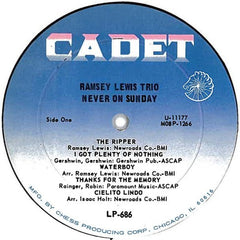 Ramsey Lewis Trio, The - Never On Sunday (Vinyl) Image