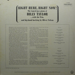 Billy Taylor - Right Here, Right Now! (Vinyl)