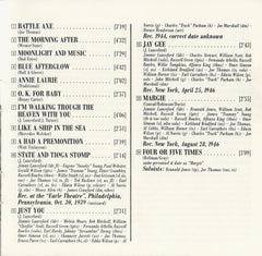 Jimmie Lunceford And His Orchestra - Live 1939 At The "Earle Theatre", Philadelphia (CD) Image