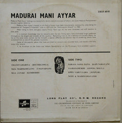 Madurai Mani Iyer - Madurai Mani Ayyar (Vinyl) Image