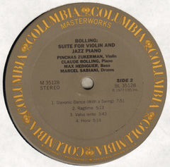 Pinchas Zukerman / Claude Bolling - Suite For Violin And Jazz Piano (Vinyl) Image