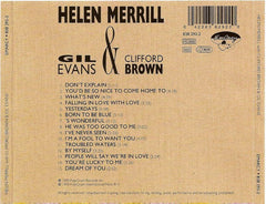 Helen Merrill, Gil Evans & Clifford Brown - Helen Merrill With Clifford Brown & Gil Evans (CD) Image