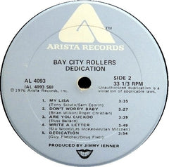 Bay City Rollers - Dedication (Vinyl) Image