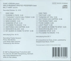 Duke Jordan, Niels-Henning Ørsted Pedersen, Billy Hart - Double Duke (CD) (2 CD) Image