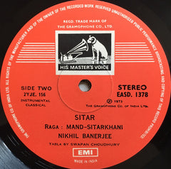 Nikhil Banerjee - Raga Jaunpuri / Raga Mand (Vinyl)