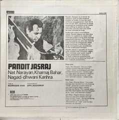 Pandit Jasraj - Nat Narayan, Khamaj Bahar, Nagad-dhwani Kanhra (Vinyl) Image
