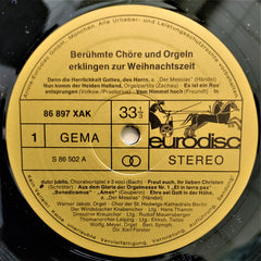 Chor Der St. Hedwigs-Kathedrale Berlin, Dresdner Kreuzchor, Thomanerchor, Windsbacher Knabenchor, Tölzer Knabenchor, Werner Jacob - Berühmte Chöre Und Orgeln Erklingen Zur Weihnachtszeit (Vinyl) Image