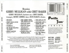 Gerry Mulligan Quartet With Chet Baker - Reunion With Chet Baker (CD) Image