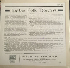 Various - Indian Folk Dances (Vinyl)